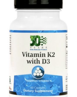 Ortho Molecular Vitamin K2 with D3 60 Capsules Exp. 10/21 FRESH & FAST