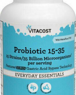 Vitacost Probiotic 15-35 15 Strains - 35 billion CFU - 60, 1 or 240 Capsules