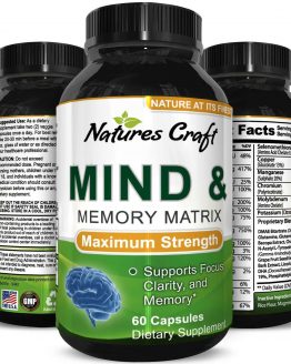 Mind Enhancement Pills Memory and Sharpen Focus Supplement for Mental Clarity