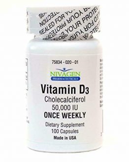 Vitamina D3 50000 IU 100 Dietary Supplement Made in USA 1