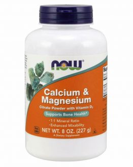 Suplementos, polvo de citrato de calcio y magnesio con vitamina D3