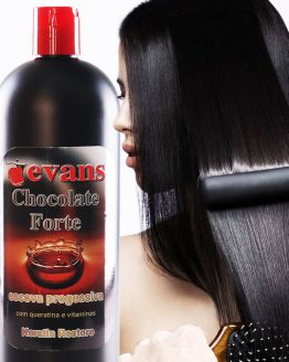 evans Brazilian Keratina Treatment CHOCOLATE Straighter hair w/ vitaminas 1 L