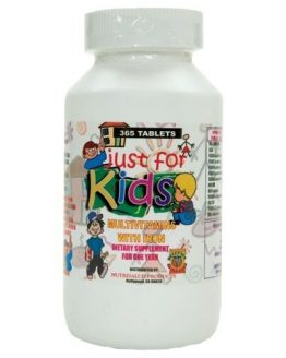 Vitaminas para niños Just for Kids. para todo un año.Vitaminas en forma de dulce