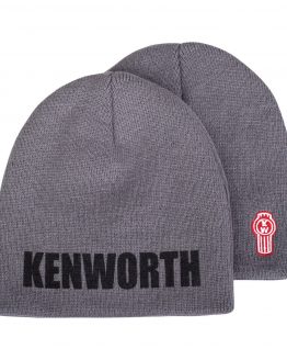 Kenworth Motors Charcoal Gray Embroidered Knit Winter Beanie Hat