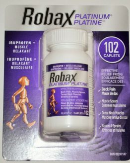 ROBAX PLTINUM MUSCLE AND BACK PAIN RELIEF 102 CAPLETS EXP 22