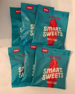 Smart Sweets Low Carb Candy Healthy Snack Sweet Fish Sweetened With Stevia 6 Ct