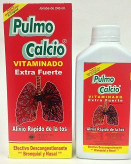 2 PULMO CALCIO JARABE EXPECTORANTE 240 ml. Alivio Rapido de la tos EXTRA FUERTE 1