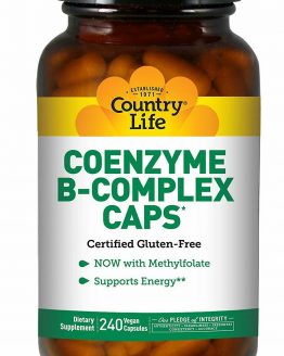 Country Life - Coenzyme B-Complex with Methylfolate,  240 Vegan Capsules