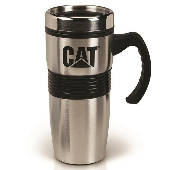 CAT Stainless Steel Travel Mug Stainless steel 16 oz. travel mug  ...