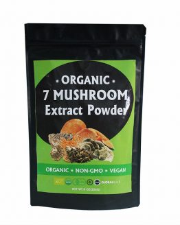 Organic 7 mushroom blend mix extract powder 30% Polysaccharide NonGMO Vegan 100g
