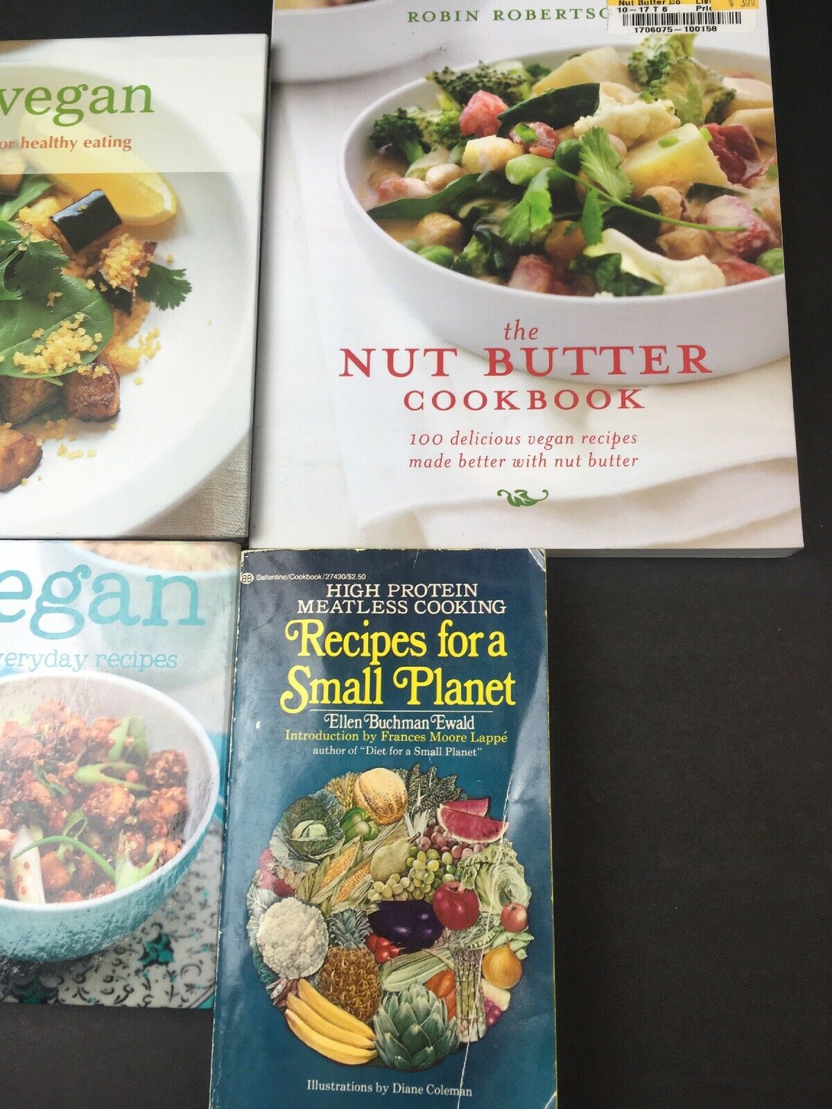 4 Pk Vegan Book Series Book Lot Veganism Cookbook Nutbutter Plantbased ...