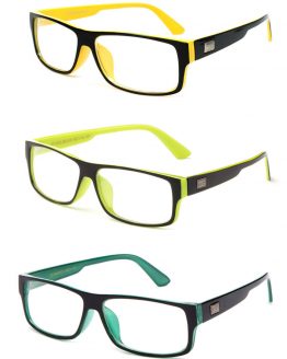 Trendy and Fun Non Prescription Clear Lens Glasses with Sleek Rectangular Frame