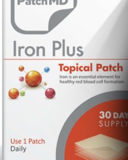 PatchMD Iron Plus Topical Patch vitamin Supplement 30 Day Patch-MD Ex 22