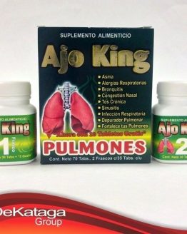 AJO KING "PULMONES" SUPL ALIMENT. CONT NETO 60 TABS -  2 FRASCOS DE 30 TAB C/U