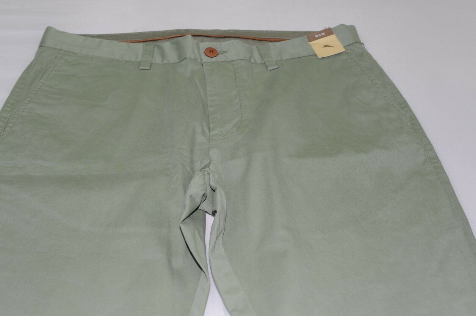 $128 NWT Tommy Bahama Men's Cotton Blend Stretch Casual Pants Size 33X32