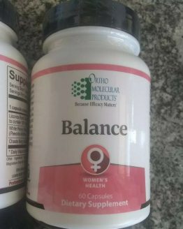 OrthoMolecular BALANCE 60 caps Menstrual PMS hormone regulating herbs
