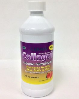 2 COLLAGEN Hydrolysate, Vitamin C -Hair,Skin & Nails 16 oz - COLAGENO LIQUIDO 1