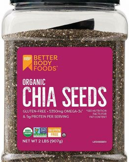 2 LB ORGANIC BLACK CHIA SEEDS 100 % Pure Omega-3 Vegan Gluten-Free Non-GMO USDA 1