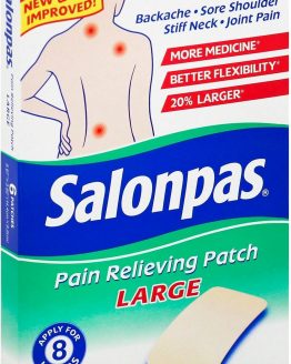 Salonpas Pain Relief Patch, Large 6 ea (Pack of 4)