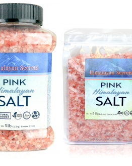 5 LB- Himalayan Gourmet Pink Salt by Himalayan Secrets (Coarse; Fine; Powder)