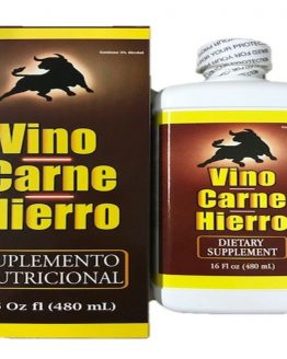 Vino Carne Hierro Dietary Supplement 16oz  Suplemento Vitaminico VITAMIN SUPPLEM