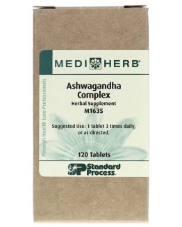 Standard Process Ashwagandha MediHerb Withania 1 Tab Stress Relieve Immune