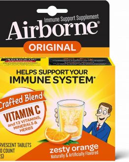 Airborne Immune Support Supplement, Zesty Orange  Effervescent Tablets
