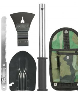 6-in-1 Survival Emergency Camping Hiking Knife Shovel Axe Saw Gear Kit Tools US 10