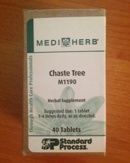 Standard Process MediHerb Chaste Tree M1190 40 Tablets Exp 04-22