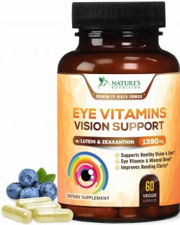 Eye Vitamins with Lutein and Zeaxanthin 1390mg by Nature's Nutrition
