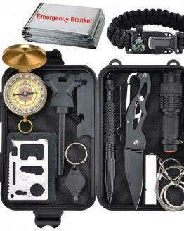 12PCS Outdoor Camping Survival Gear Kit Military Tactical EDC Emergency Tools