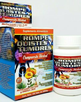 Rompe Quistes y Tumores Ajo Omega 3, 6, 9 Cysts B17 100% Natural Cancerina Tabs