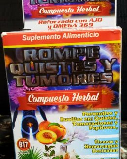 Rompe Quistes & Tumores B17 100%Natural (Reforzado con Ajo & Omega 3,6,9)