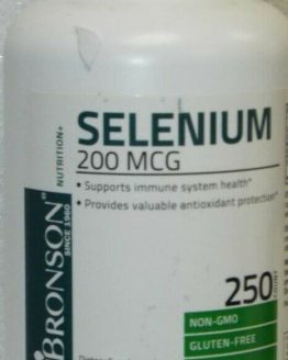 Bronson Nutrition Selnium 0 MCG Immune System Support - 250 Capsules
