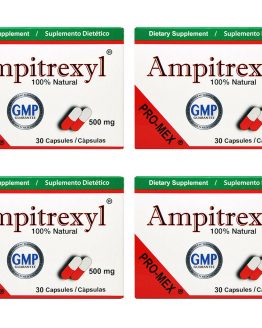 Ampitrexyl Dietary Supplement 500 mg by Promex, 30 Capsules,  4 PACK Exp. 6/22